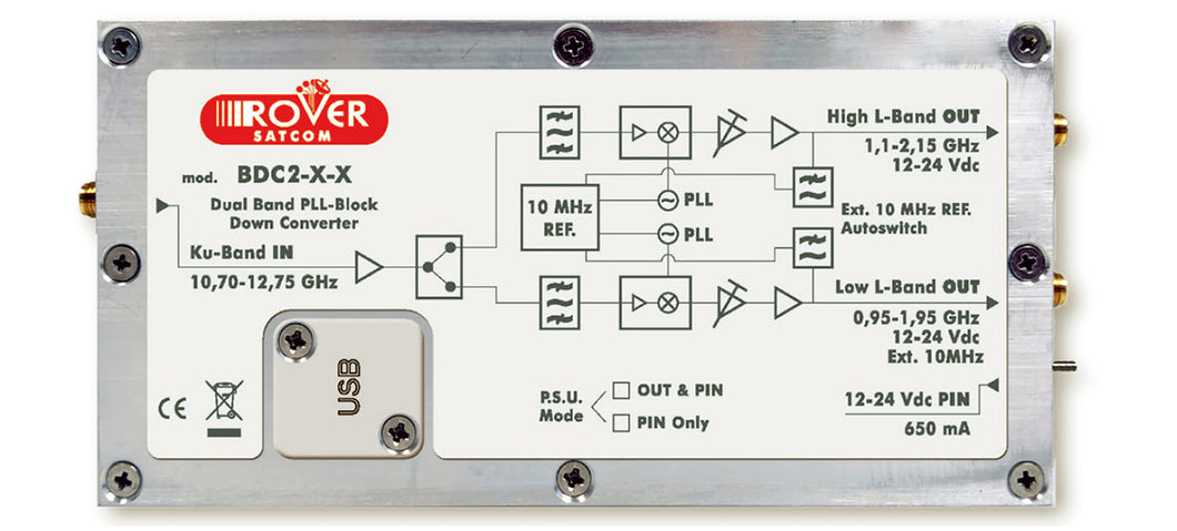 BDC2/3-X-X: Dual & Triple Band Block Down Converter